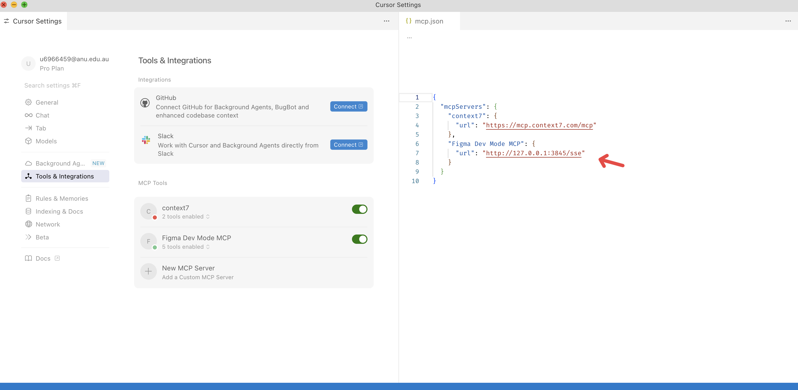 Configure MCP Client Settings